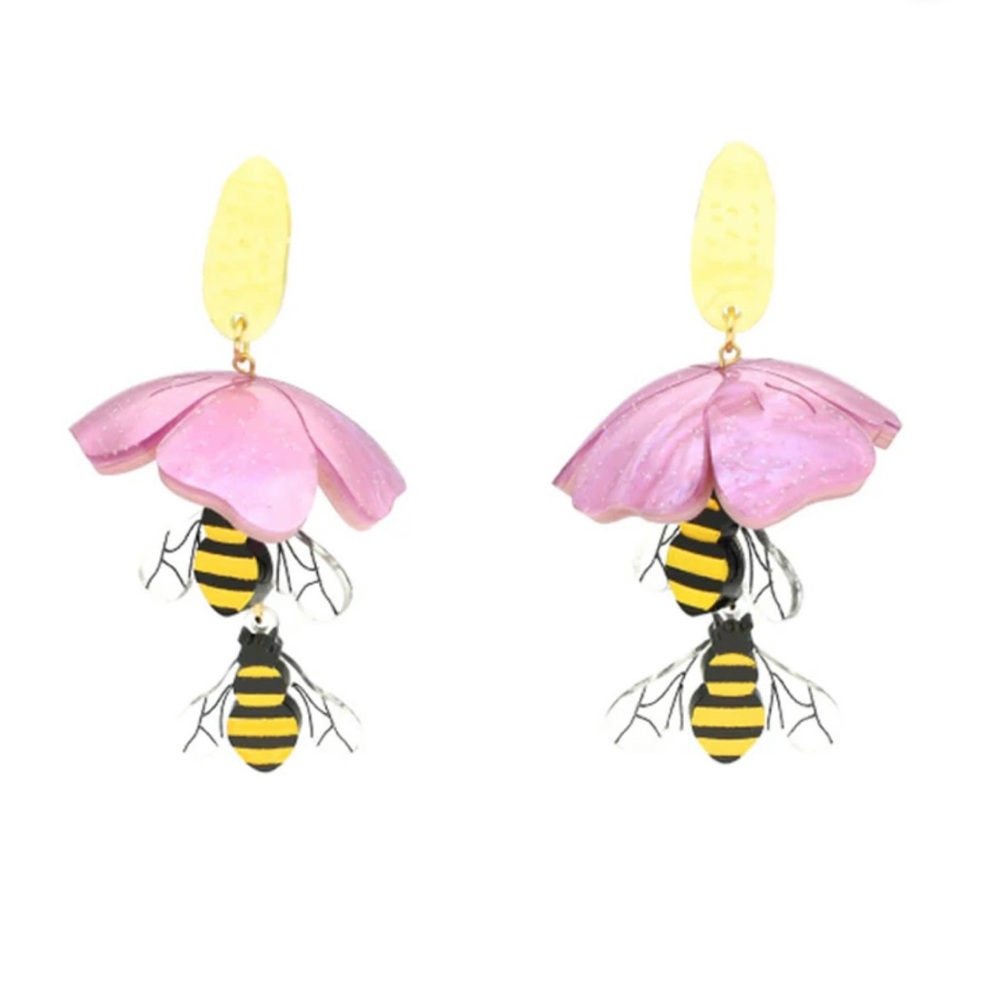 La Vidriola Busy Bee Earrings